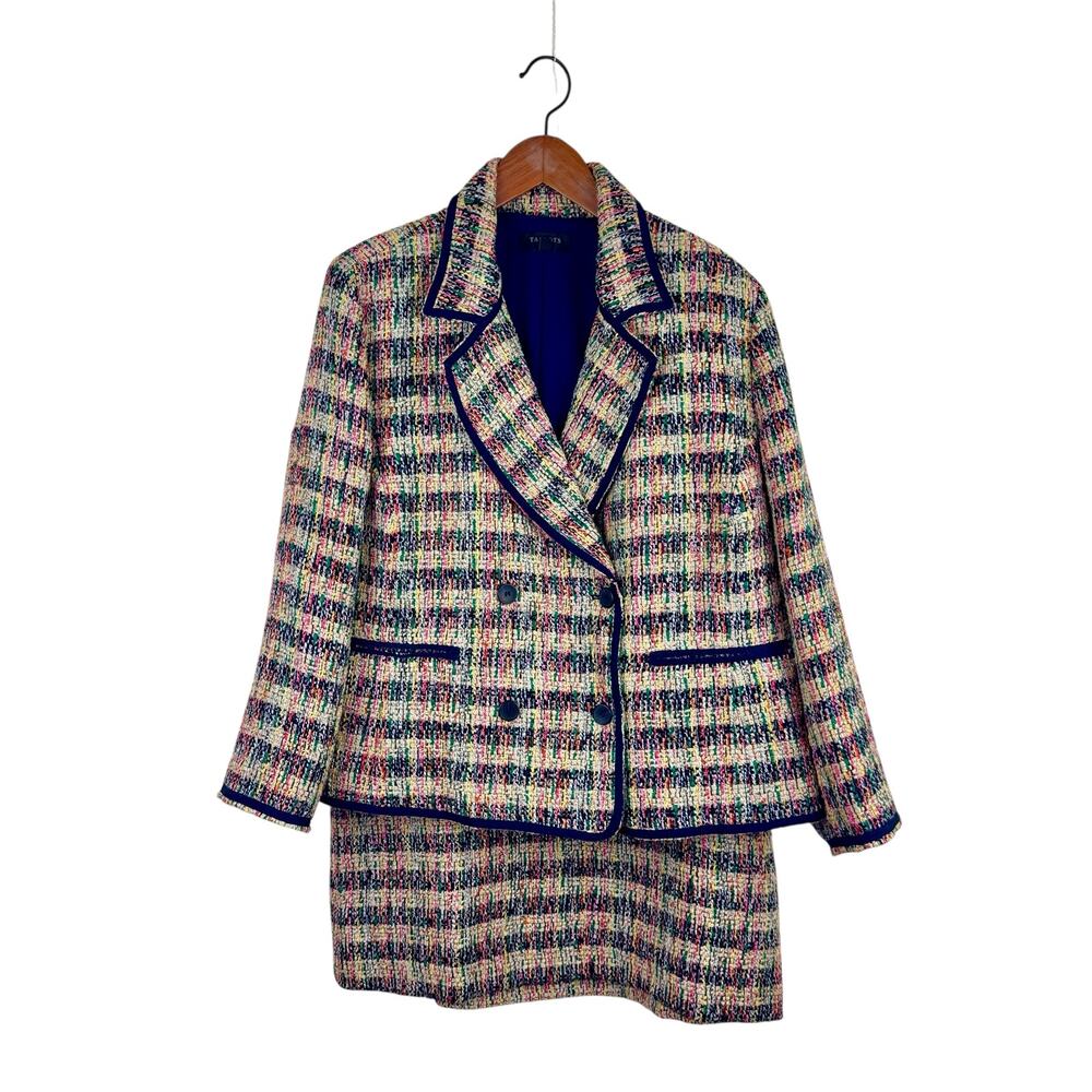 Talbots Multicolor Tweed Skirt Set